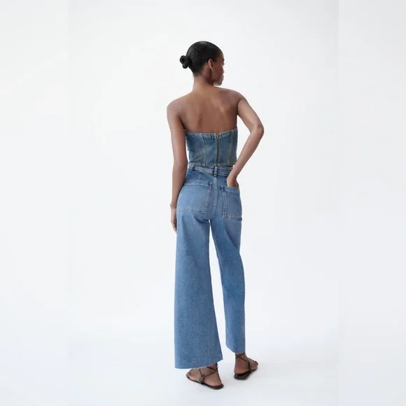 ZARA // The Marine Straight in medium blue - Picture 5 of 6